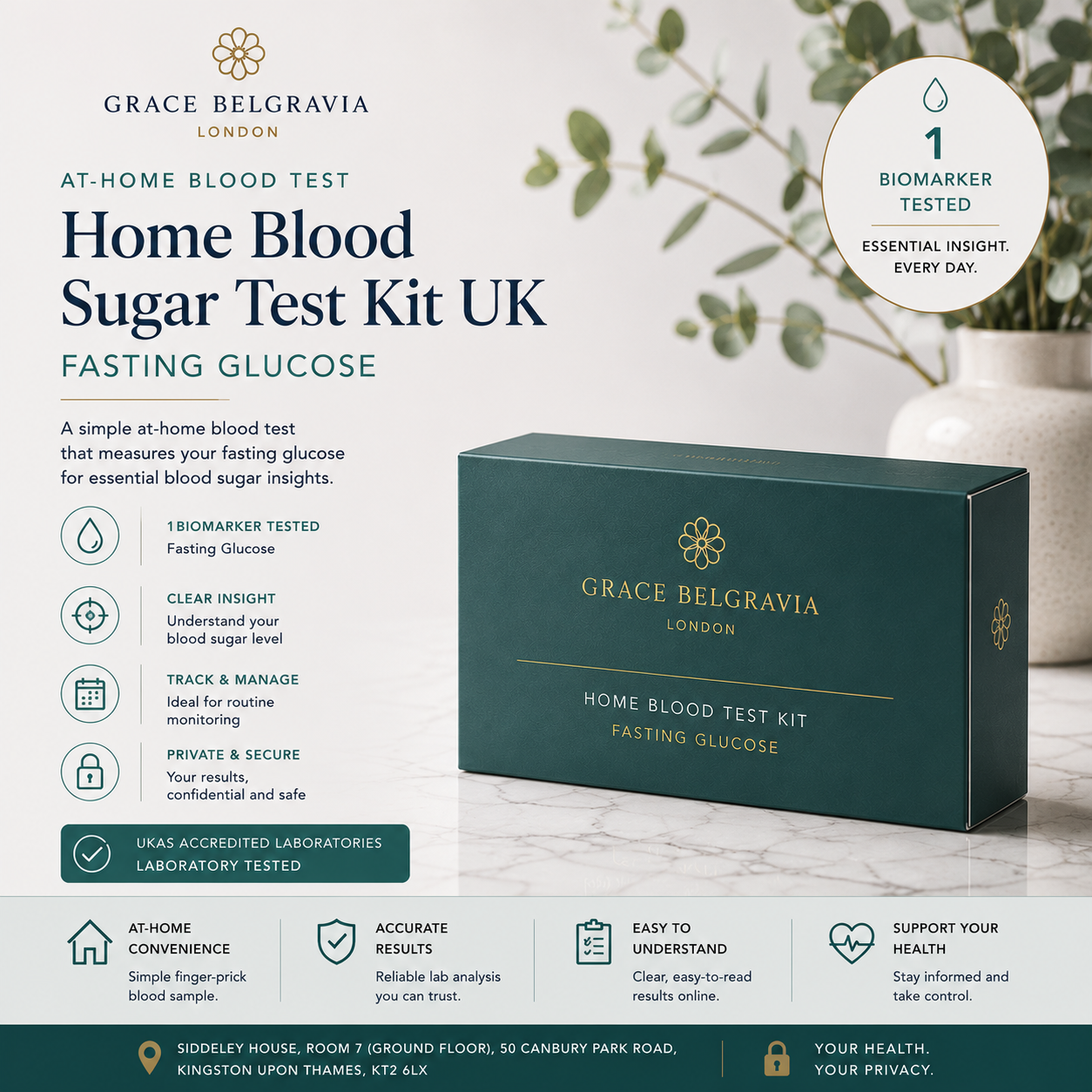 Home Blood Sugar Test Kit UK - Fasting Glucose