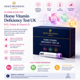Home Vitamin Deficiency Test UK - B12, Folate & Vitamin D